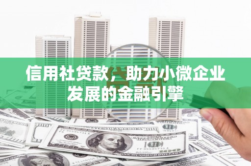 里港信用社贷款，助力小微企业发展的金融引擎
