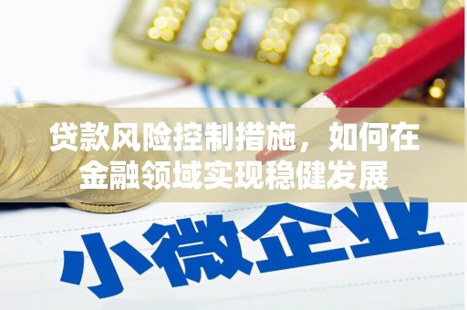 里港贷款风险控制措施，如何在金融领域实现稳健发展