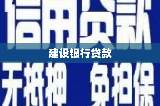 里港建设银行贷款
