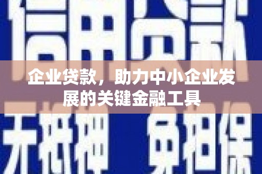 里港企业贷款，助力中小企业发展的关键金融工具