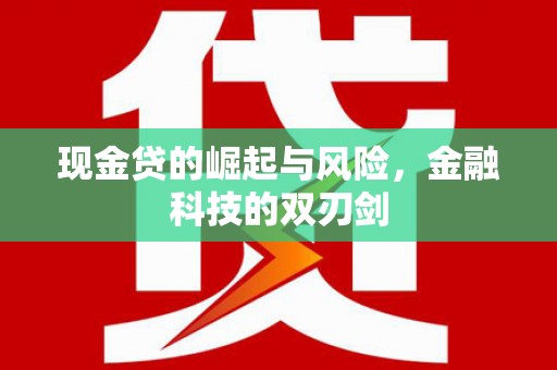 里港现金贷的崛起与风险，金融科技的双刃剑