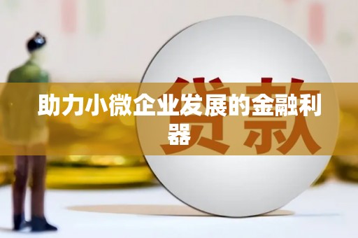 里港助力小微企业发展的金融利器