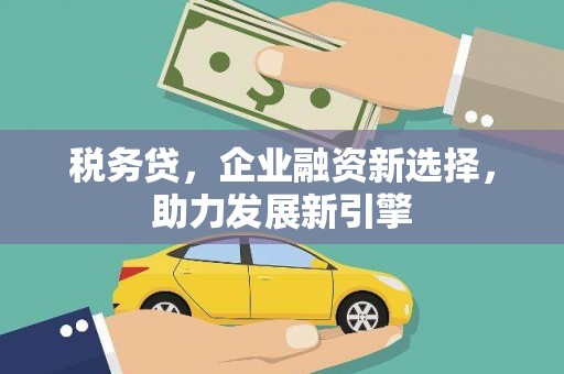 里港税务贷，企业融资新选择，助力发展新引擎
