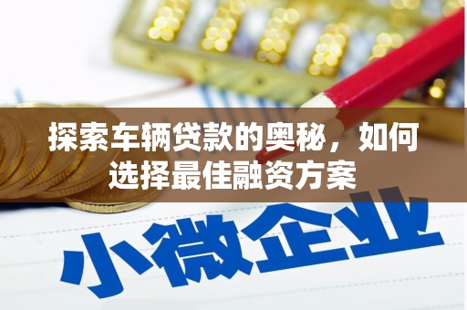 里港探索车辆贷款的奥秘，如何选择最佳融资方案