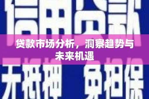 里港贷款市场分析，洞察趋势与未来机遇