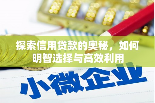 里港探索信用贷款的奥秘，如何明智选择与高效利用